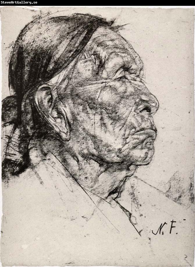 Nikolay Fechin Indian head portrait